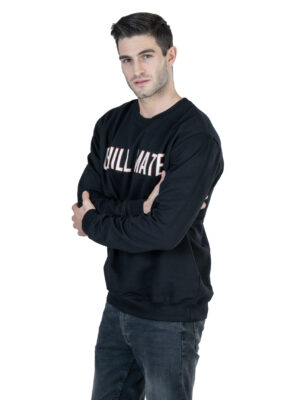 DF Cozy Comfort, Unisex Style 100% Cotton Sweatshirt for All-Day Relaxation - Black