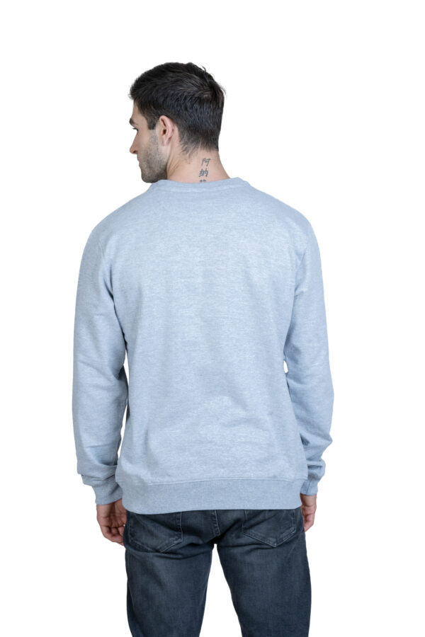 DF Cozy Comfort, Unisex Style 100% Cotton Sweatshirt for All-Day Relaxation - Lite Gray - Image 5