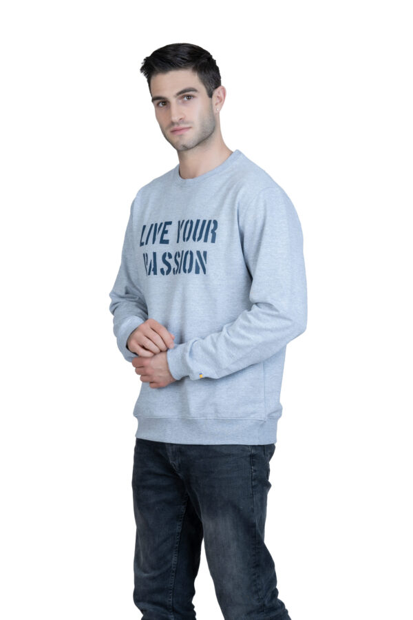 DF Cozy Comfort, Unisex Style 100% Cotton Sweatshirt for All-Day Relaxation - Lite Gray