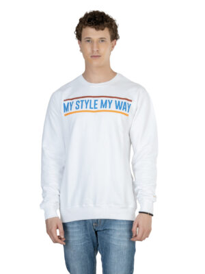 DF Cozy Comfort, Unisex Style 100% Cotton Sweatshirt for All-Day Relaxation - white