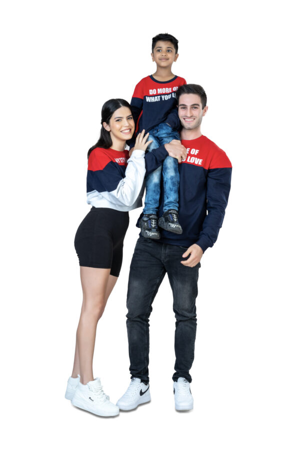 Red & Navy Blue Family Matching - Image 3