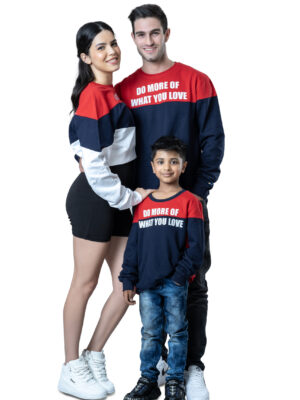 Red & Navy Blue Family Matching