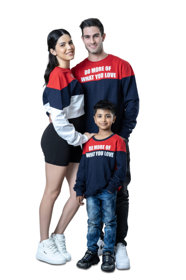 Red & Navy Blue Family Matching